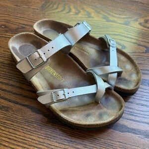 Birkenstock Mayari Silver Sandals - Size 41